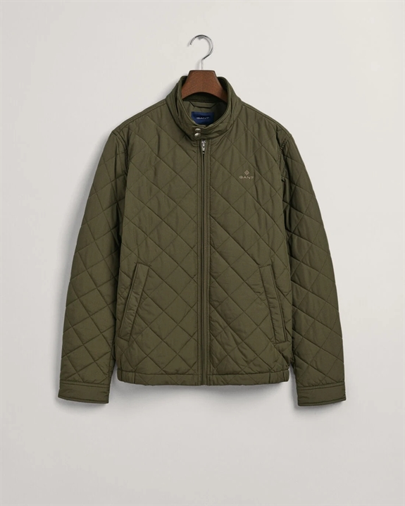 GANT Quilted Windcheater Jacket - Racing Green