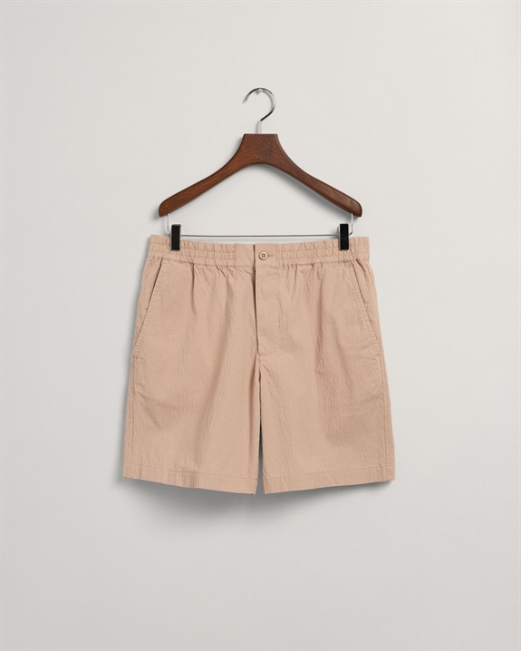GANT Seersucker Shorts - Dry Sand