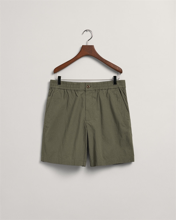 GANT Seersucker Shorts - Juniper Green