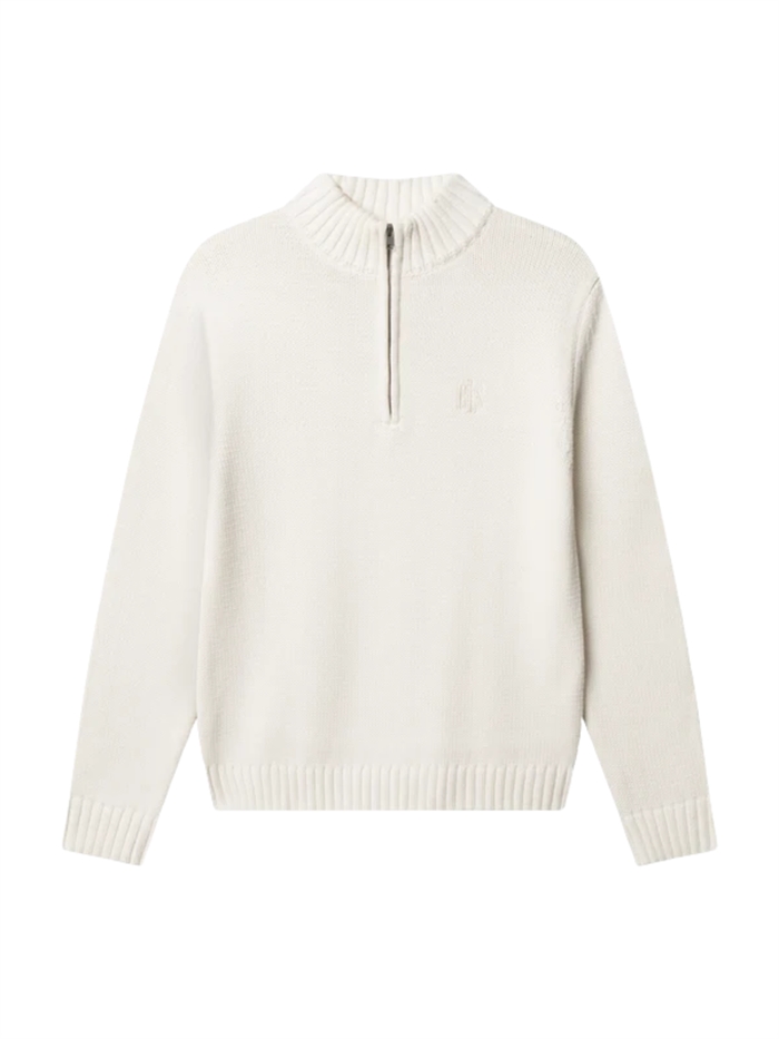 BLS Hafnia Emmet Half Zip Knit - Off white