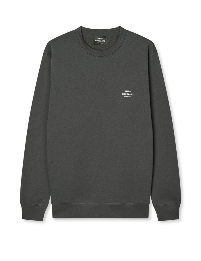 Mads Nørgaard Standard Crew Logo sweat - Asphalt