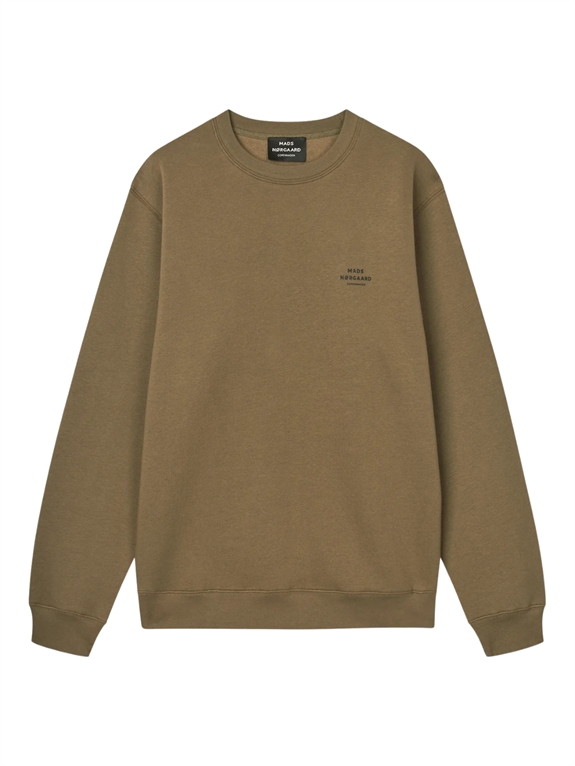 Mads Nørgaard Standard Crewneck Logo Sweat - Tarmac