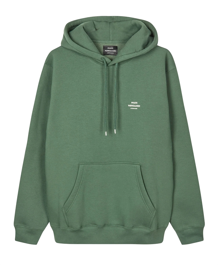 Mads Nørgaard Standard Hoodie Logo Sweat - Duck Green