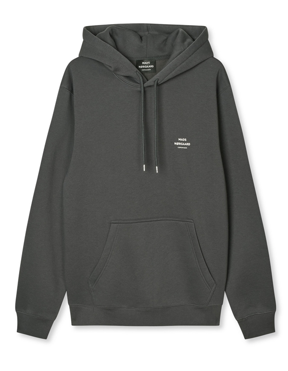 Mads Nørgaard Standard Hoodie Logo Sweat - Asphalt