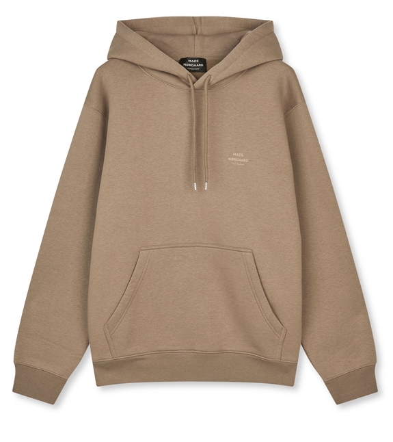 Mads Nørgaard Standard hoodie logo sweat - Walnut