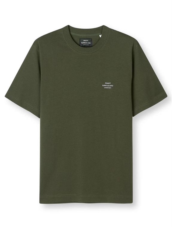 Mads Nørgaard Cotton Jersey Frode Emb Logo tee - Olive Night