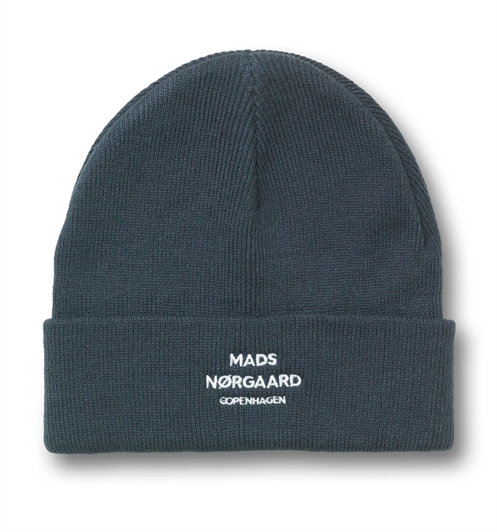 Mads Nørgaard Isak Logo Ambas Beanie - Midnight Navy