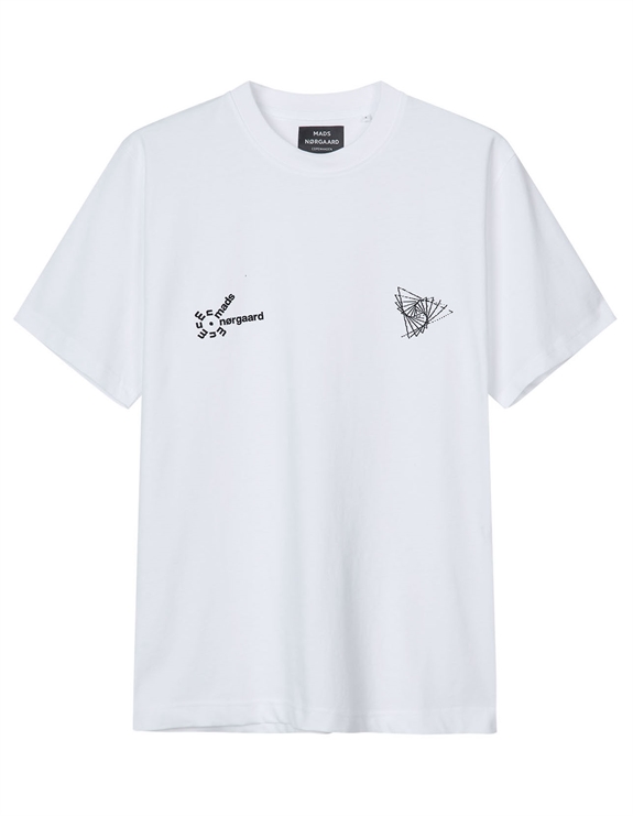 Mads Nørgaard Cotton Jersey Frode Work Tee - White