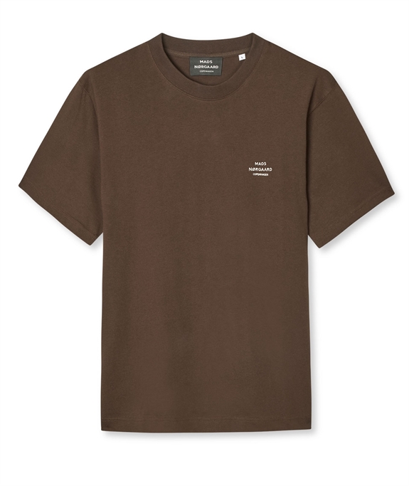Mads Nørgaard Cotton Jersey Frode Logo Tee - Demitasse
