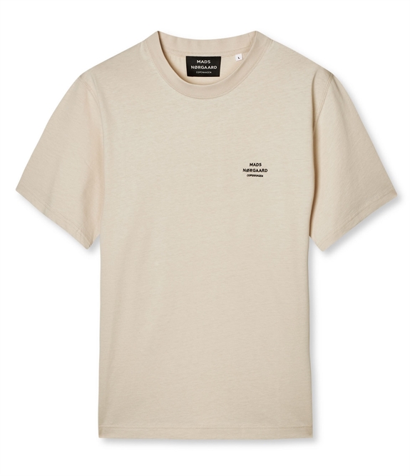 Mads Nørgaard Cotton Jersey Frode Logo Tee - Rainy Day