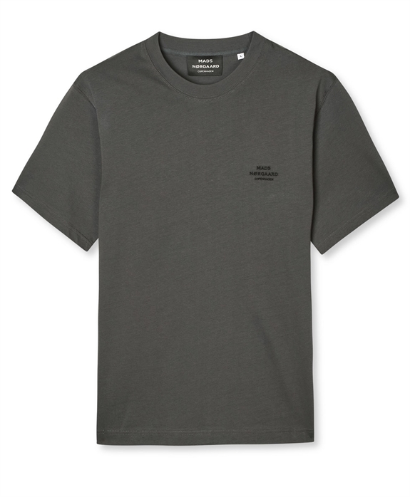 Mads Nørgaard Cotton Jersey Frode Logo Tee - Asphalt
