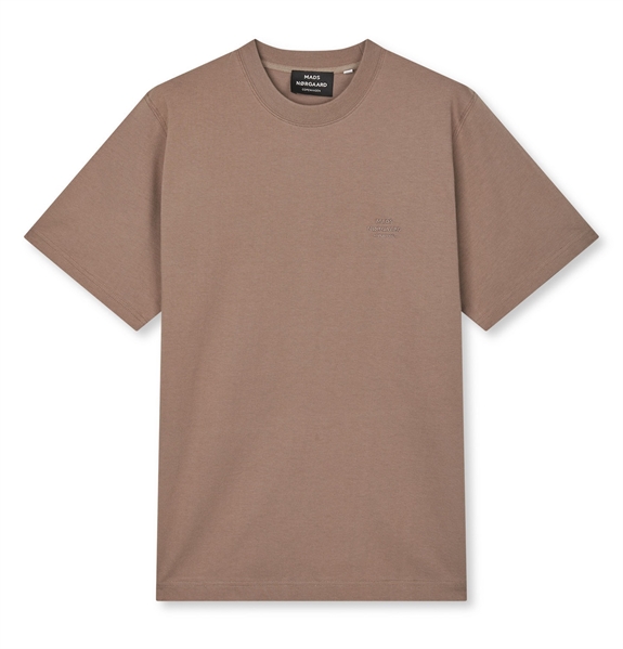 Mads Nørgaard cotton jersey Frode logo t-shirt - Walnut