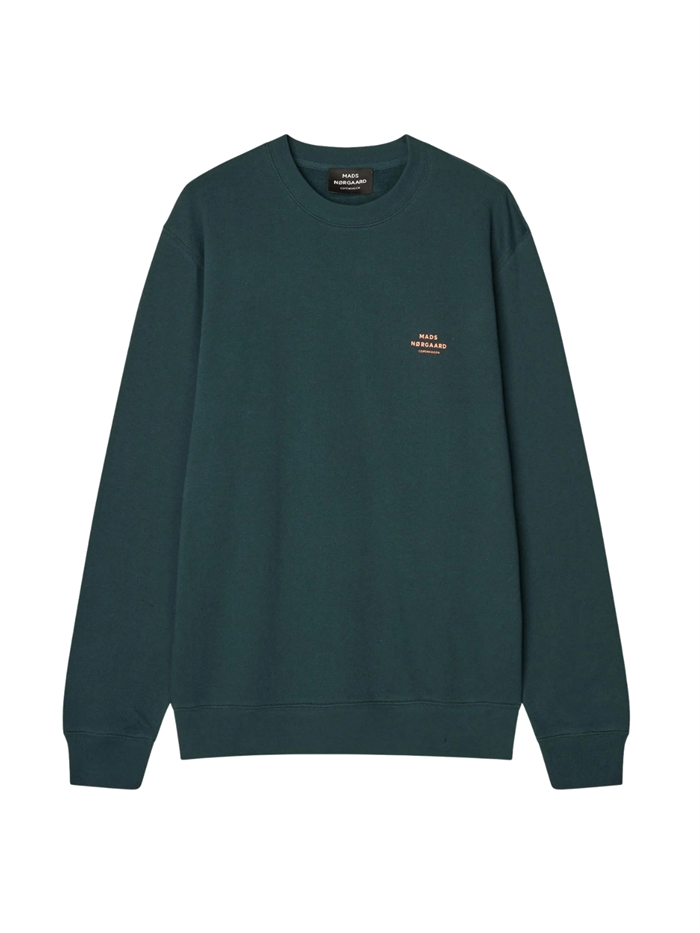 Mads Nørgaard Cotton Light Crew Logo Sweat - Magical Forest