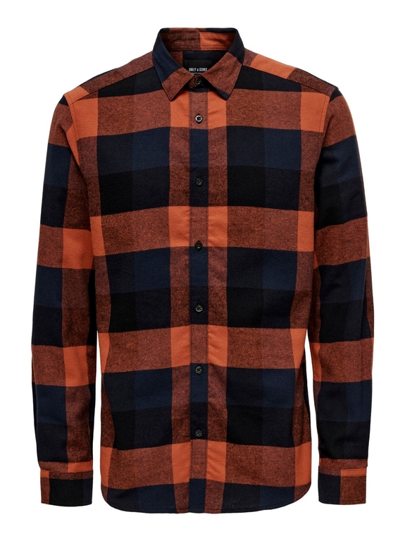 Only & Sons Gudmund LS 3T Checked Shirt - Picante