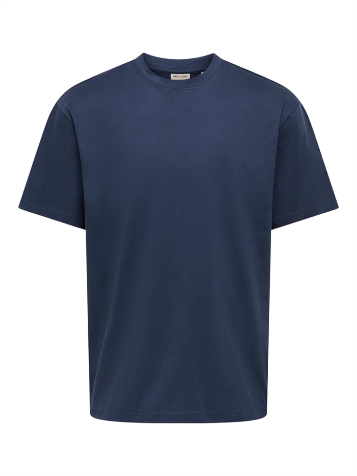 ONLY & SONS Fred Life RLS SS T-shirt - Blue Nights