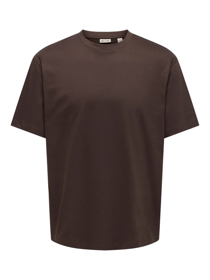ONLY & SONS Fred Life RLS SS T-shirt - Coffee Bean
