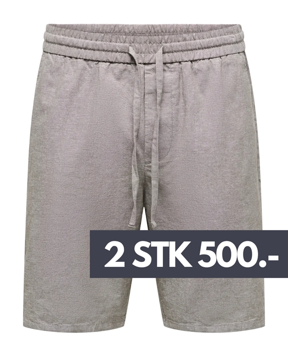 ONLY & SONS Linus 0007 Cotton Linen shorts - Bungee Cord / Two tone