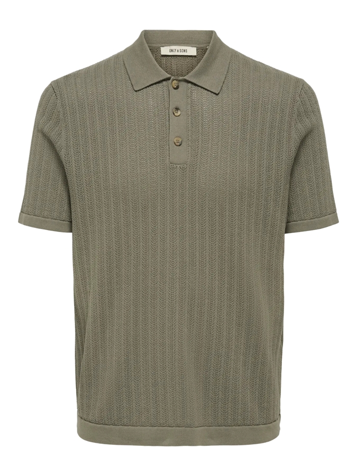 ONLY & SONS Moon REG SS Polo Knit - Bungee Cord