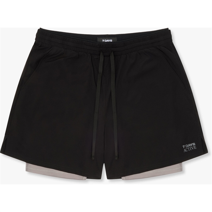 7 DAYS Active Two In One Shorts - Sharkskin