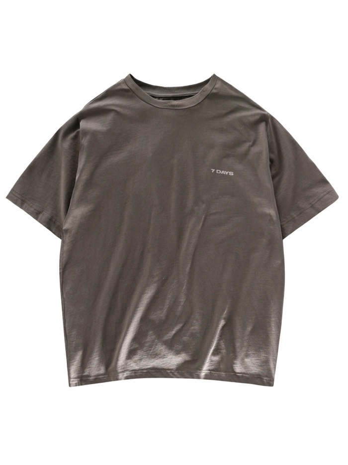 7 DAYS Active Organic Basic Tee - Major Brown