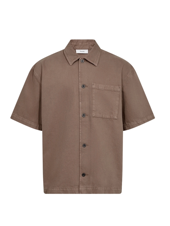 Resteröds Noah Short Sleeve Shirt - Brown