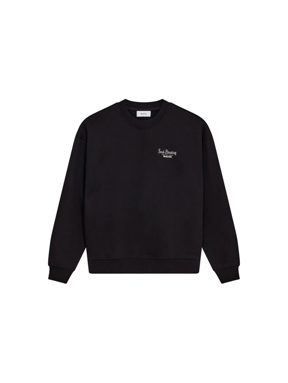 Resteröds Drake Chestprint Crewneck - Black