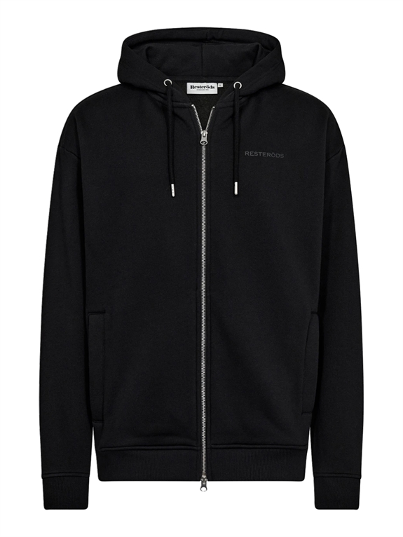 Resteröds Pete Hoodie Zip - Black