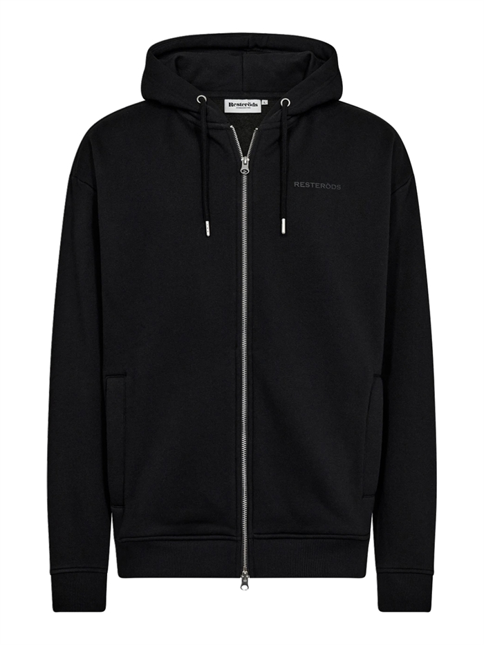 Resteröds Pete Hoodie Zip - Black