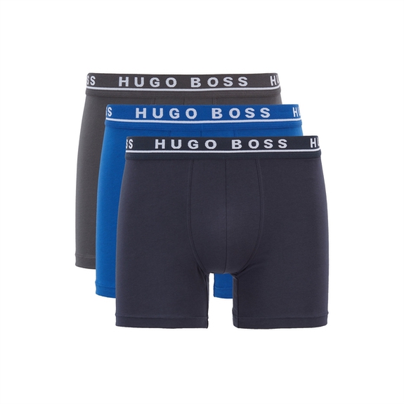 HUGO BOSS Boxer Brief 3-pack underbukser - 487 Open Blue