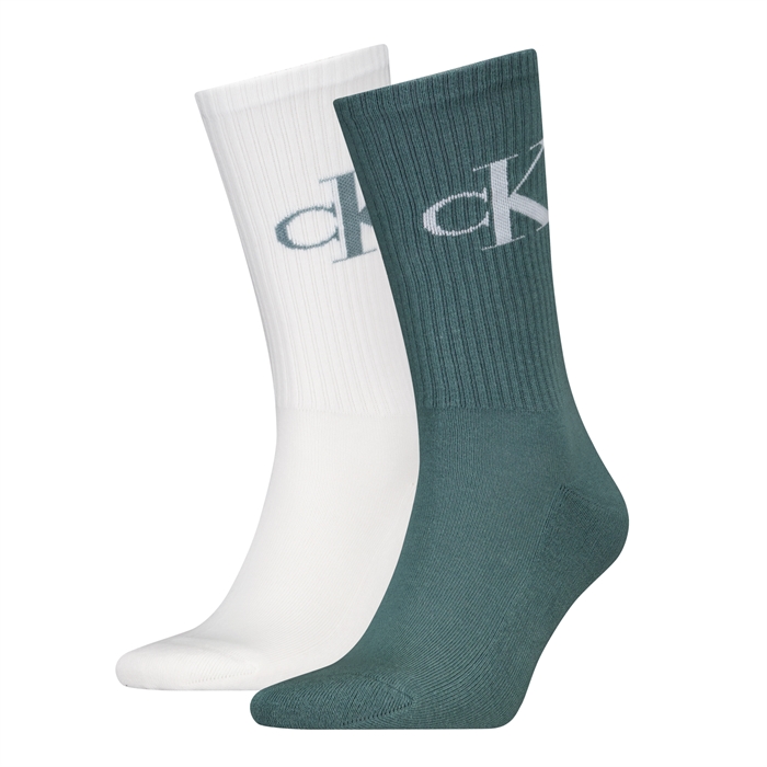 Calvin Klein Sock 2 Pack Monogram - China Blue