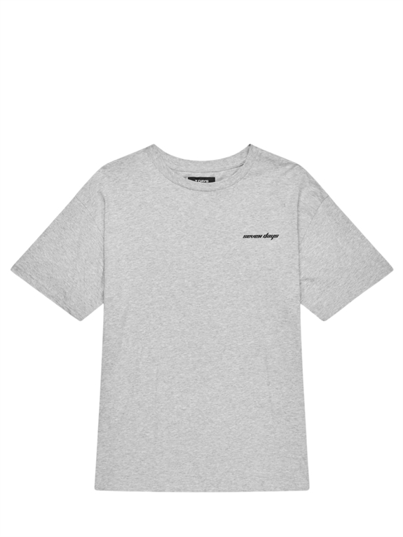 7 DAYS Active Organic Regular star t-shirt - Heather Grey