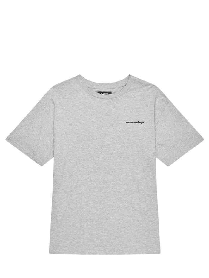 7 DAYS Active Organic Regular star t-shirt - Heather Grey