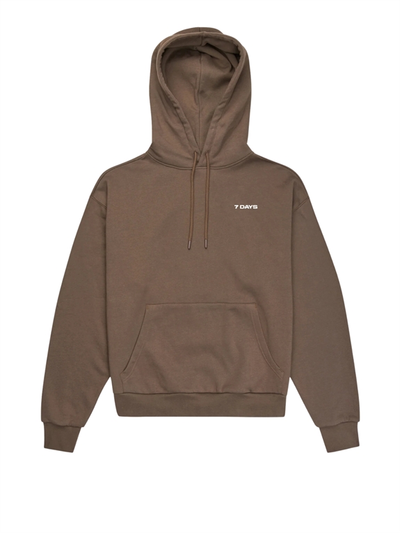 7 DAYS Active Organic Graphic hoodie - Major Brown