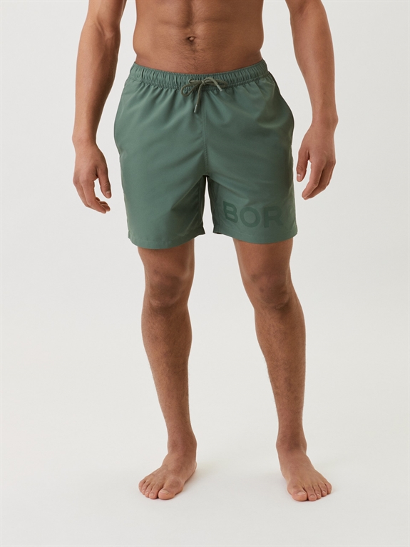 BJÖRN BORG Print Swimshorts - Duck Green