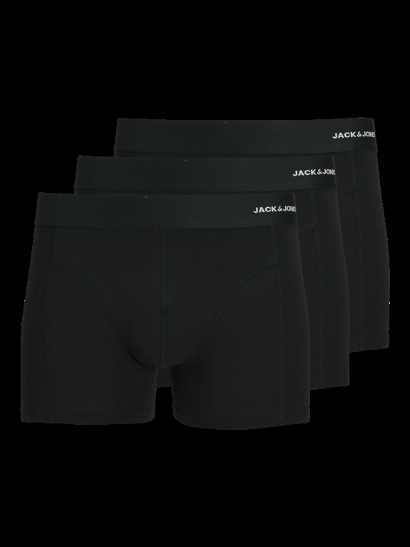 Jack & Jones Basic Bamboo Trunks 3-Pack - Black