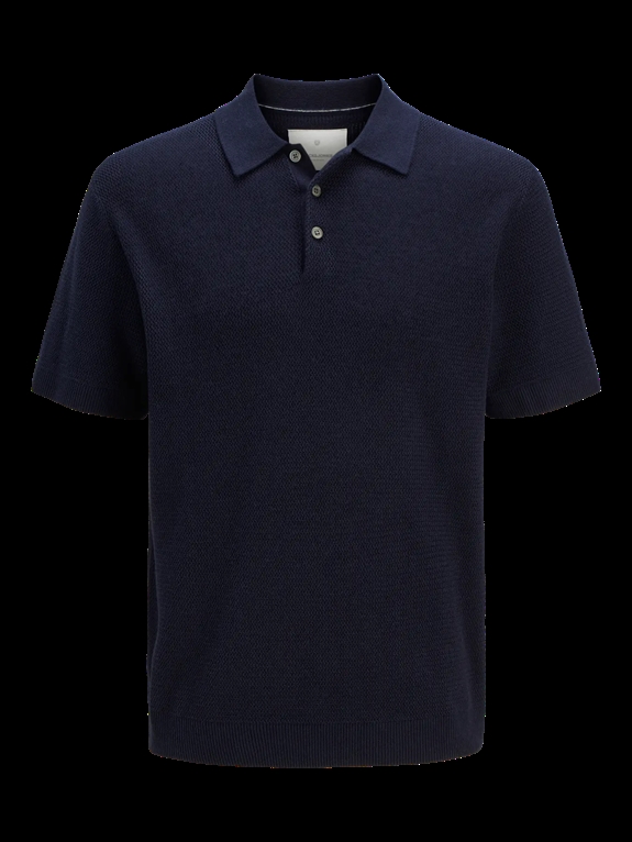 Jack & Jones Cooper Knit Polo SS - Night Sky