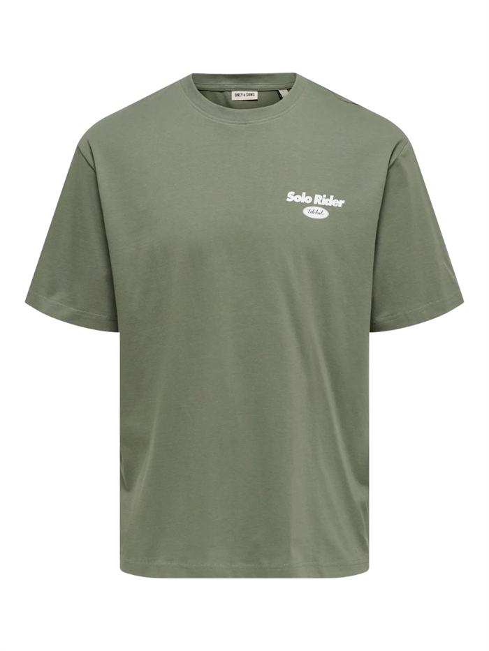 Only & Sons Nathan RLX SS Tee - Agave Green/Slow Sunday