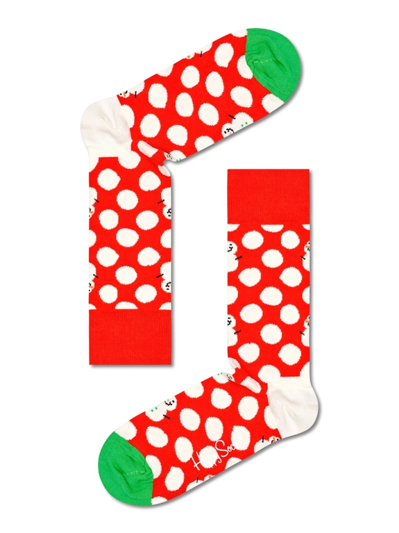 Happy Socks Big Dot Snowman Sock - BDS01-4300