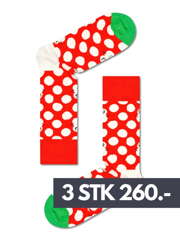 Happy Socks Big Dot Snowman Sock - BDS01-4300