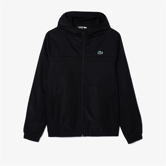 Lacoste Water-Repellent Sport Track Jacket - 8VM Black