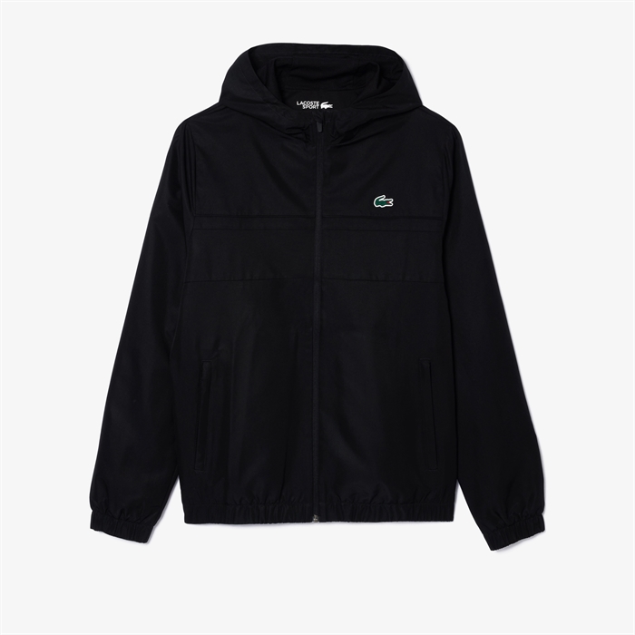 Lacoste Water-Repellent Sport Track Jacket - 8VM Black