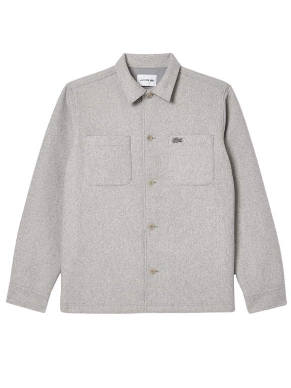 Lacoste Flannel overshirt - Grey Chine