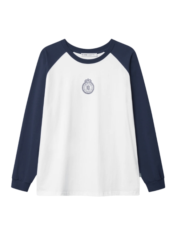 BLS Hafnia Club De Futbol Raglan LS t-shirt - White/Navy