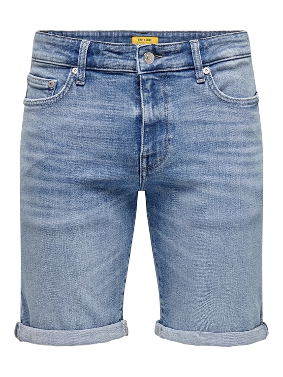 Only & Sons Ply MBD 8772 Tai Denim Shorts - Medium Blue Denim