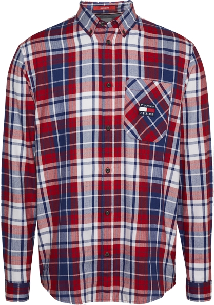 Tommy Jeans TJM Relaxed flannel shirt - Twilight navy check