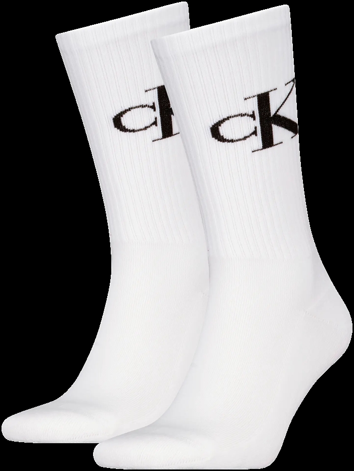 Calvin Klein Sock 2 Pack Monogram - White