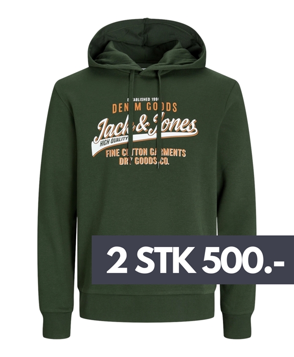 Jack & Jones ELogo Sweat Hood 2 - Kombu Green