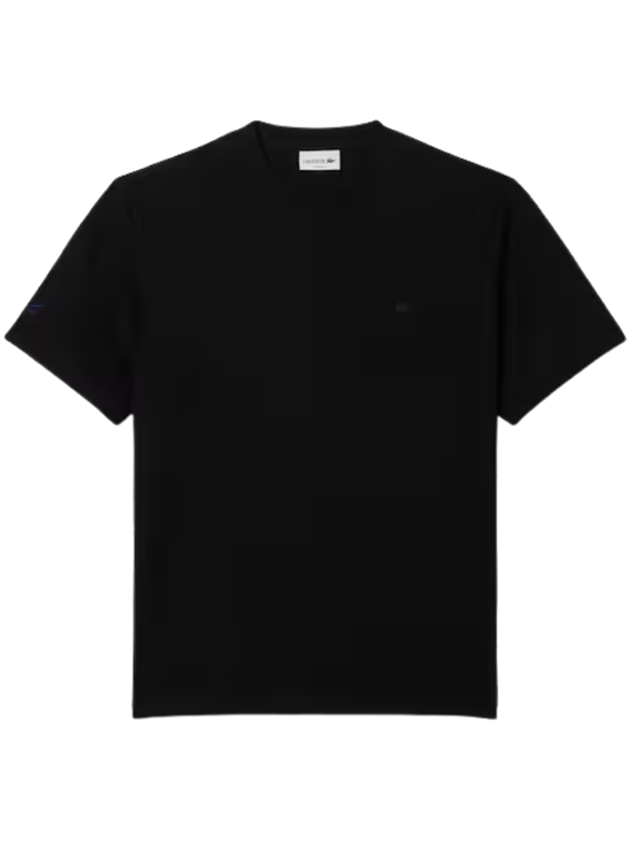 Lacoste Embroidered Signature T-shirt - Black