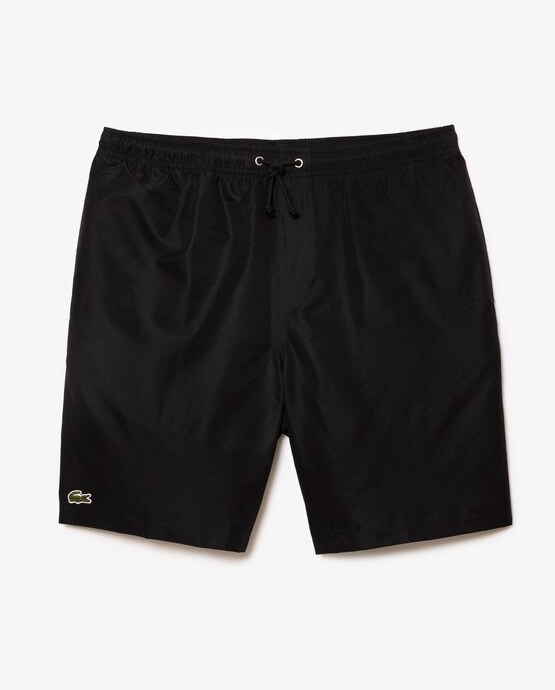 Lacoste Lightweight Diamond Taffeta Tennis Shorts - Black