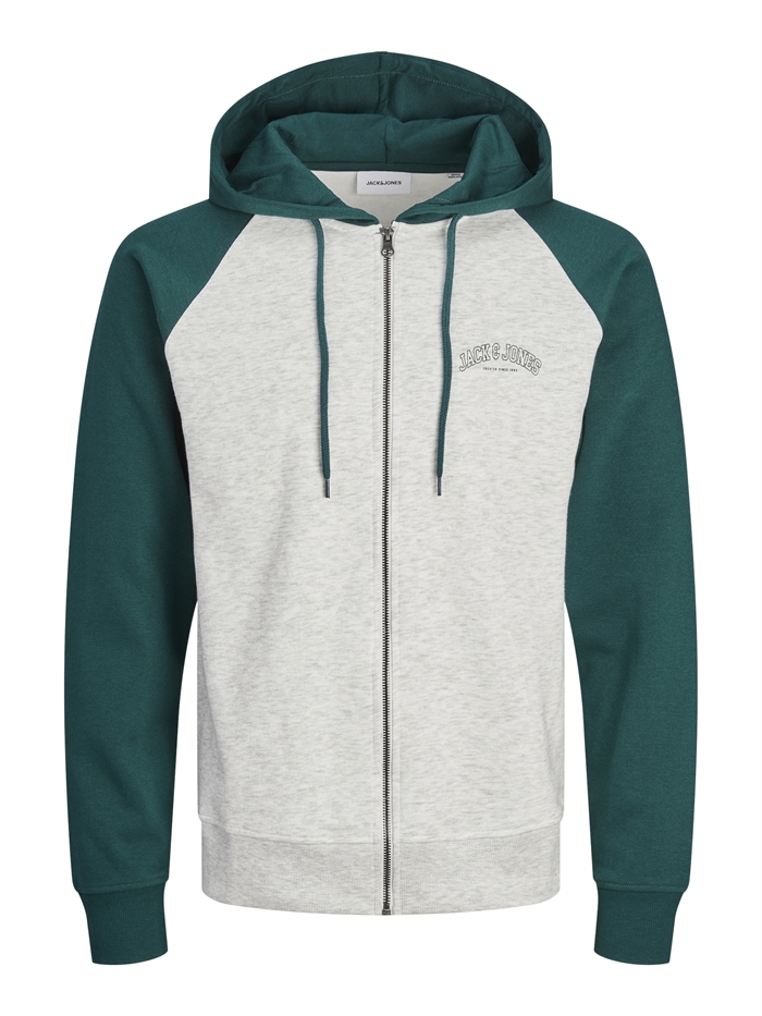 Jack & Jones Ricky Sweat Zip Hood - Deep Teal